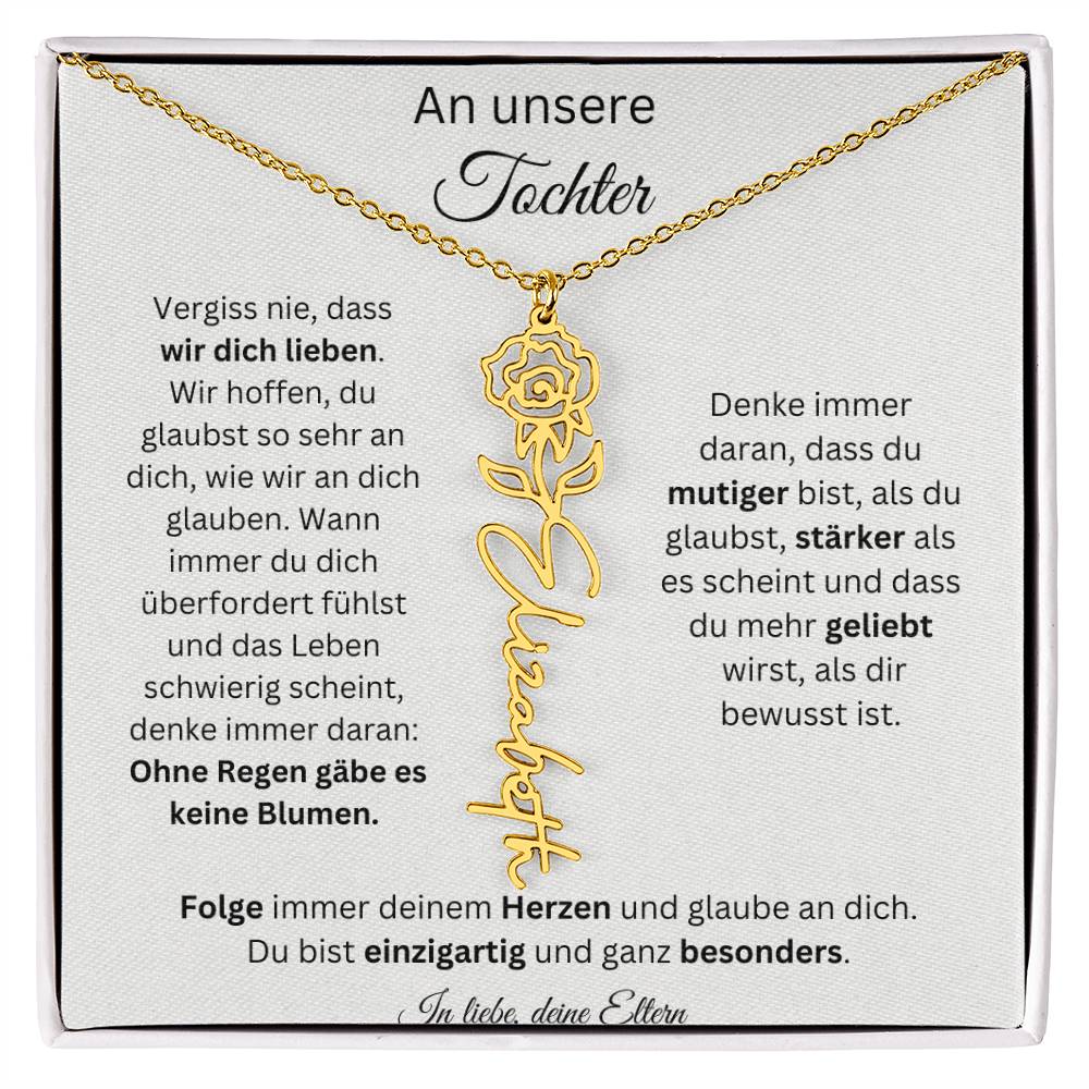 Weihnachtsgeschenk Eltern an Tochter