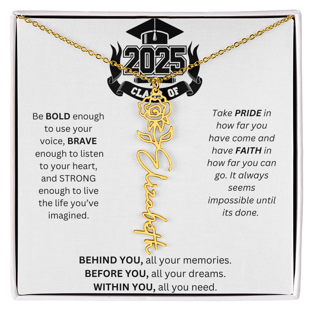 2025 Graduation Gift - Flower Name Necklace 3