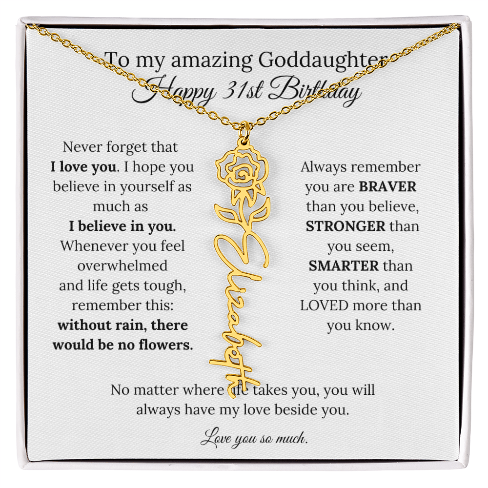 Happy 31st Birthday Gift for Goddaughter