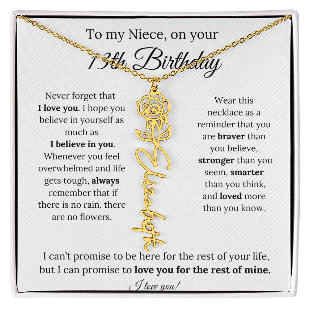 To My Niece 13th Birthday