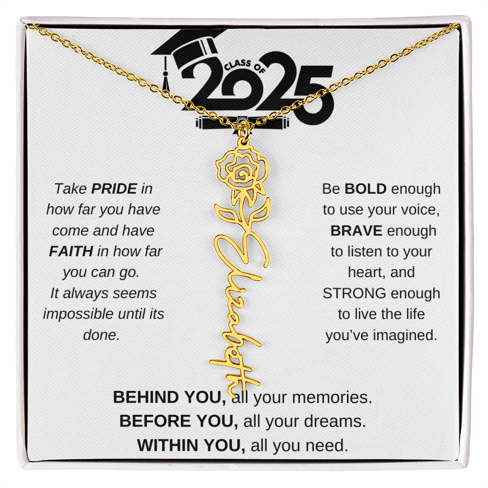 2025 Graduation Gift - Flower Name Necklace 4