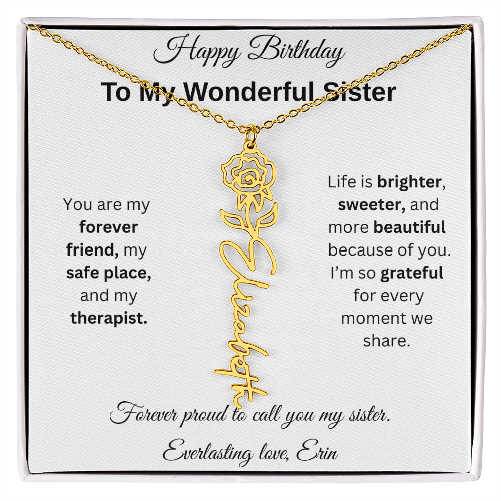 Custom Erin Birthflower