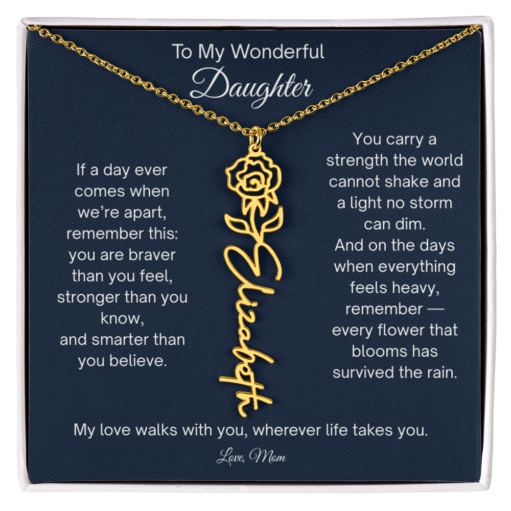 Personalized  Daughter Necklace from Mom