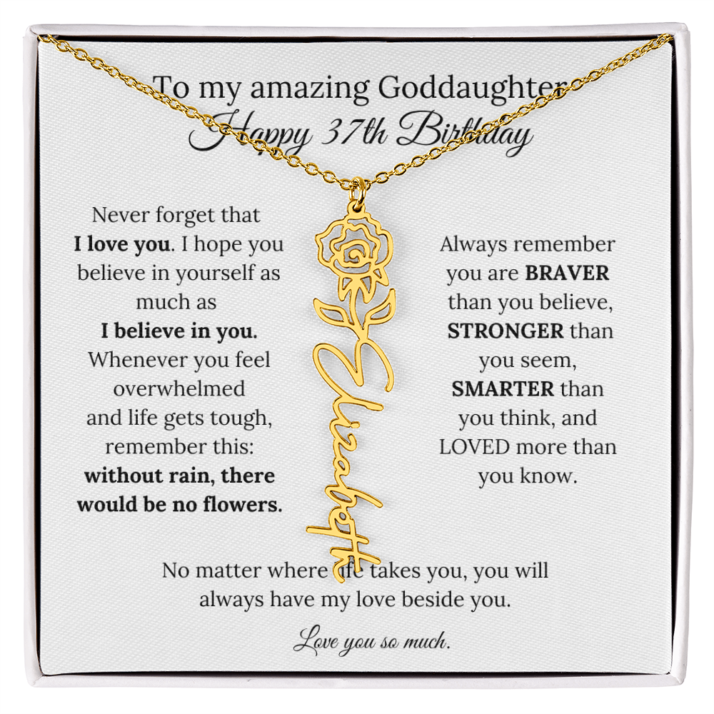 Happy 37th Birthday Gift for Goddaughter