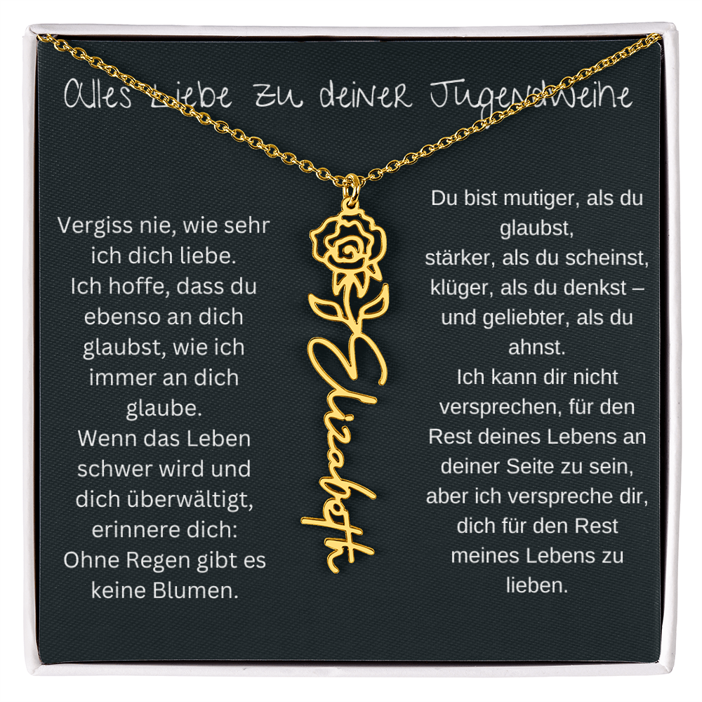 Geburtsblumen Namenskette 1