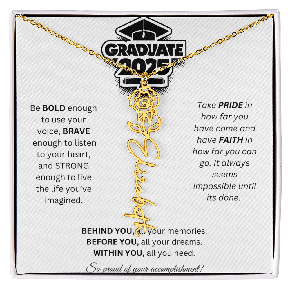 2025 Graduation Gift - Flower Name Necklace 2