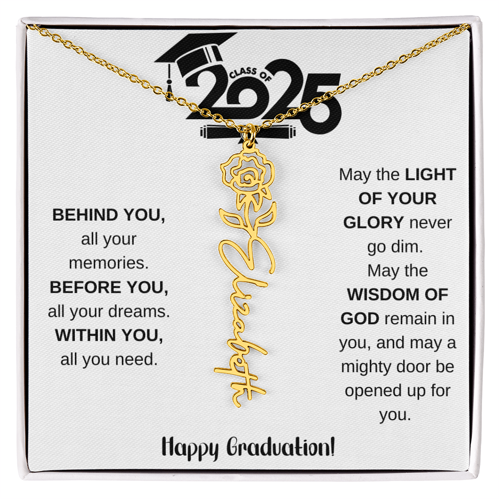 2025 Graduation Gift - Flower Name Necklace 8
