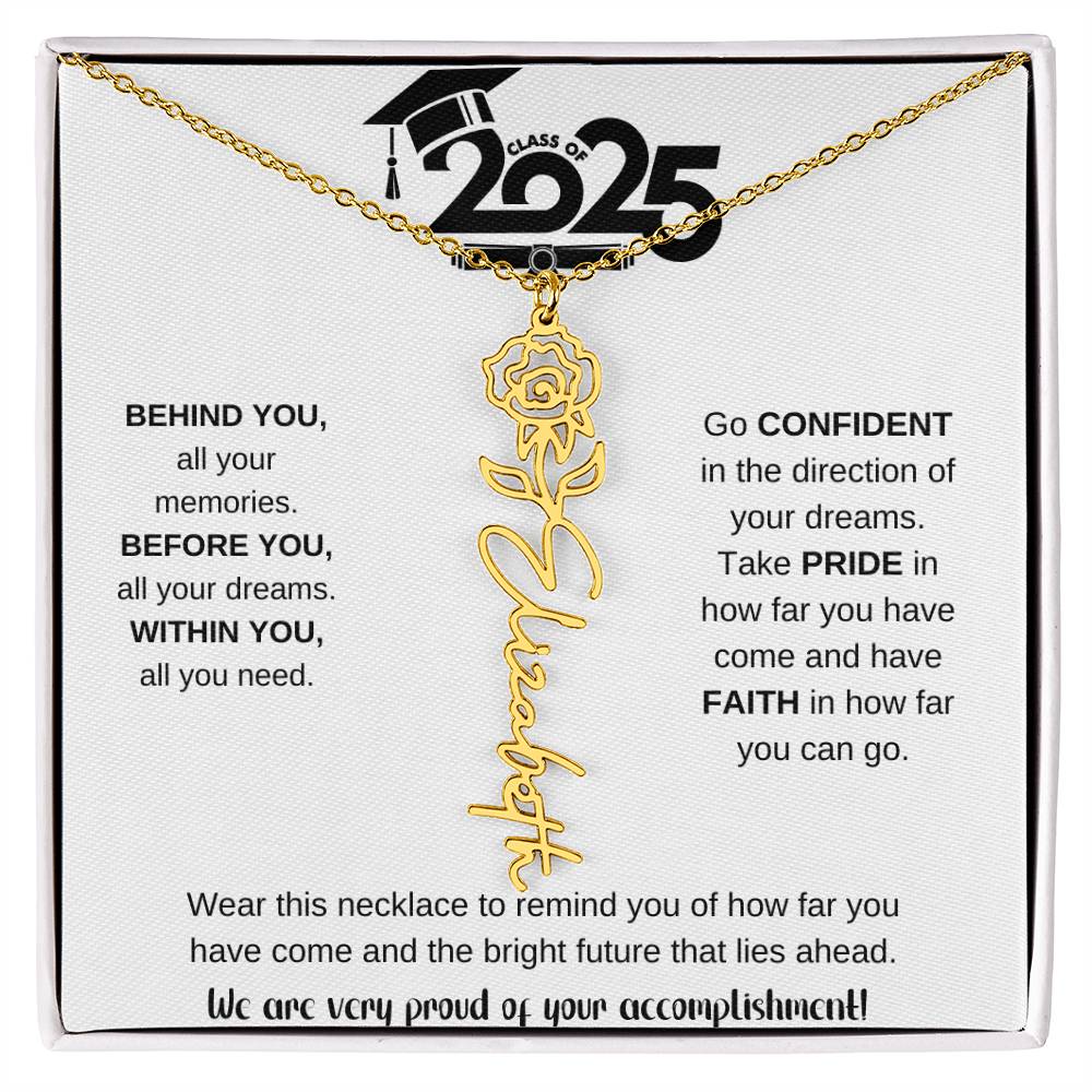 2025 Graduation Gift - Flower Name Necklace 9