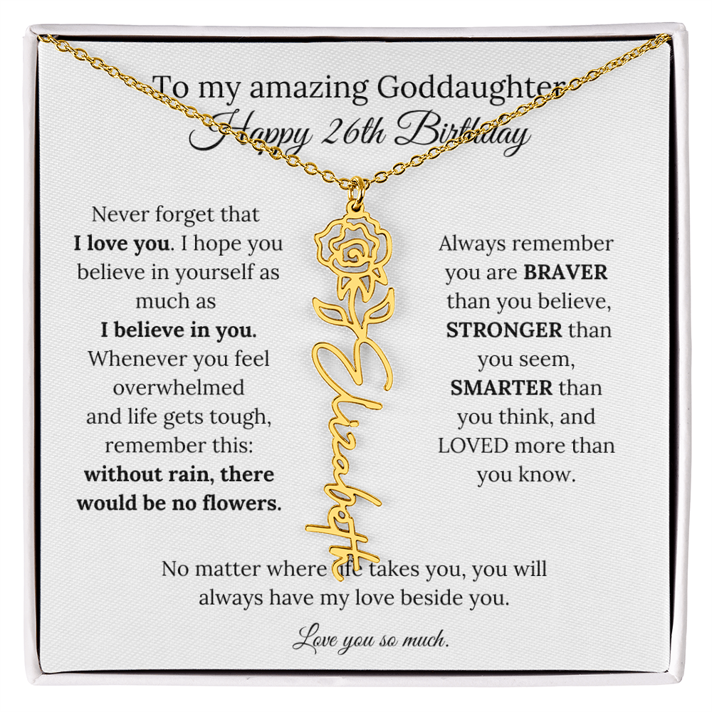 Happy 26th Birthday Gift for Goddaughter