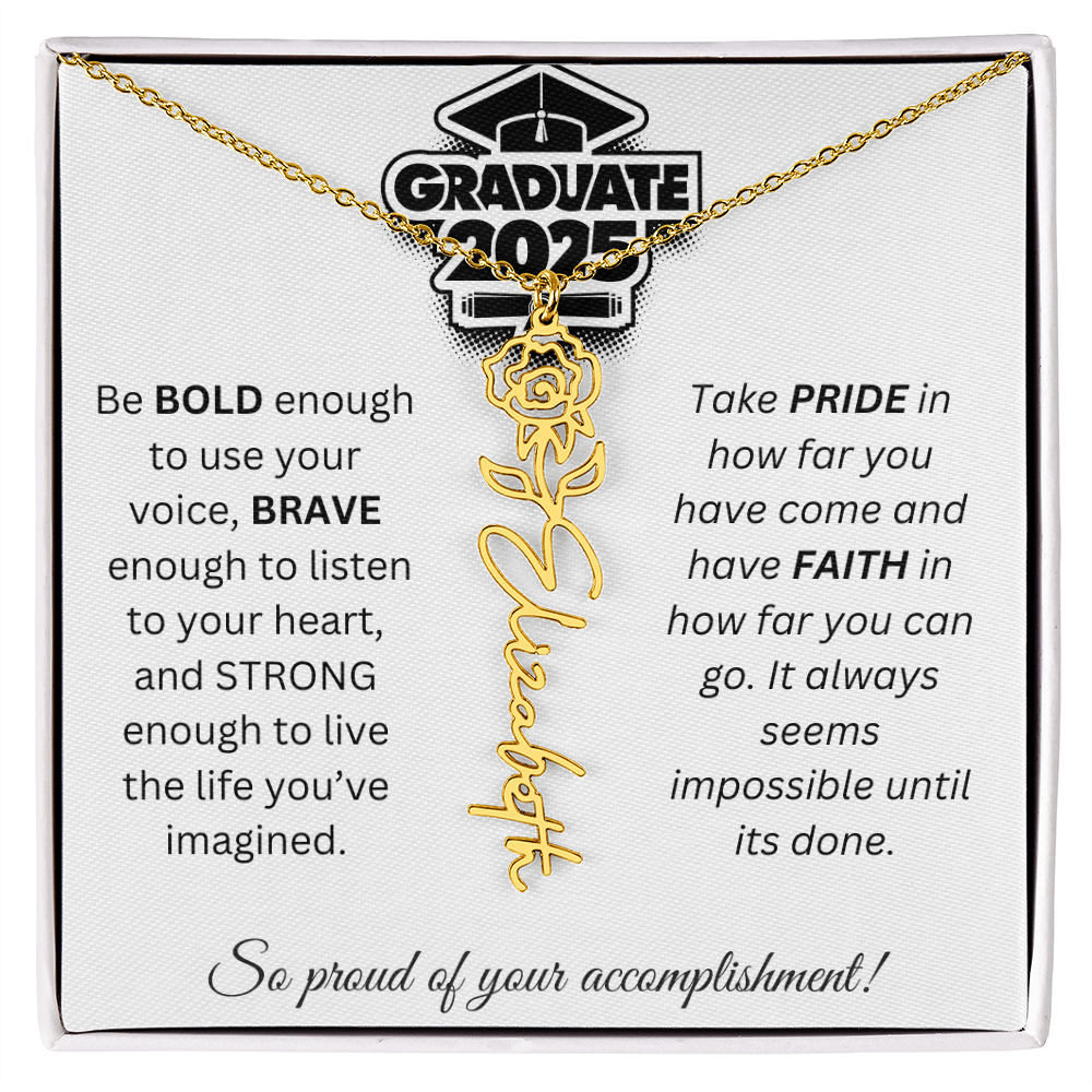2025 Graduation Gift - Flower Name Necklace 1