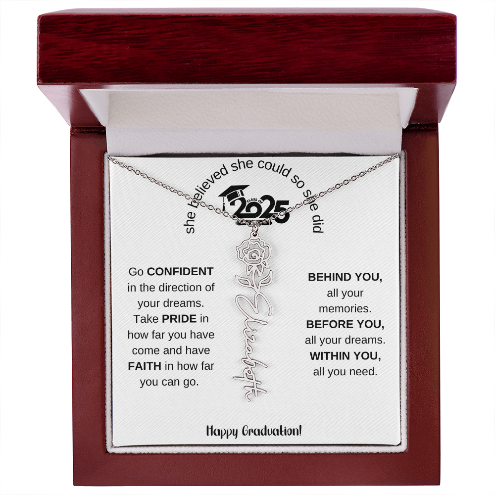 2025 Graduation Gift - Flower Name Necklace 5