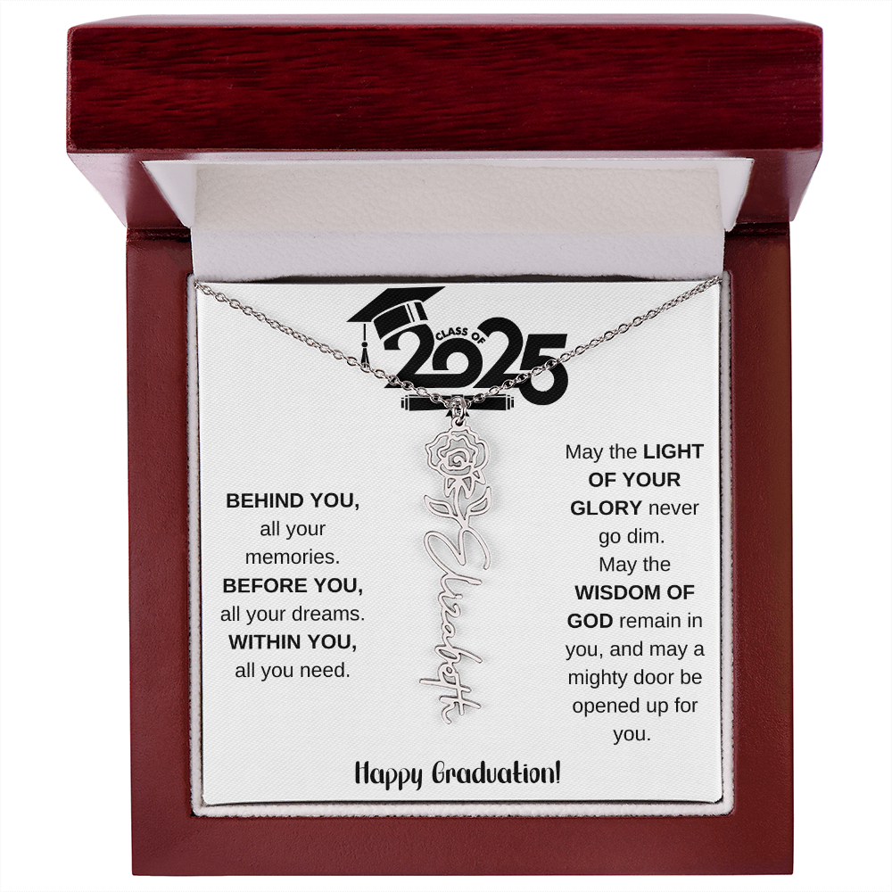2025 Graduation Gift - Flower Name Necklace 8
