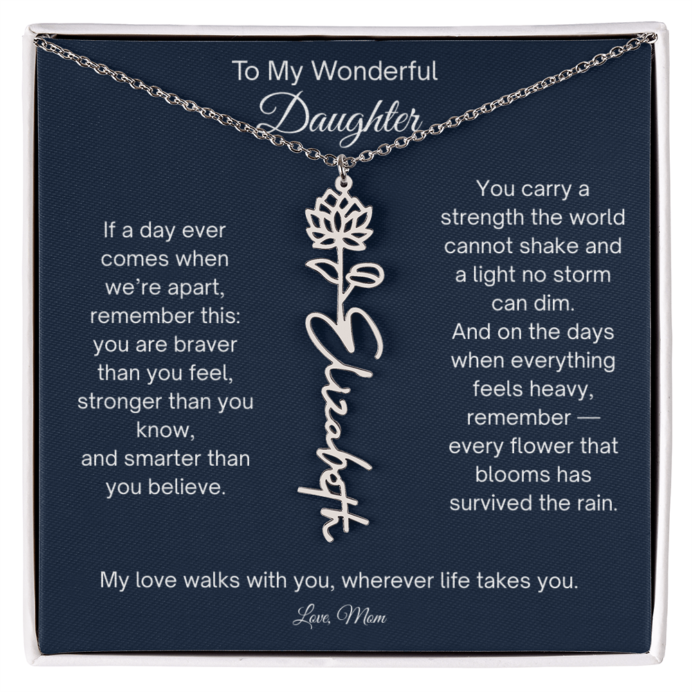 Personalized  Daughter Necklace from Mom