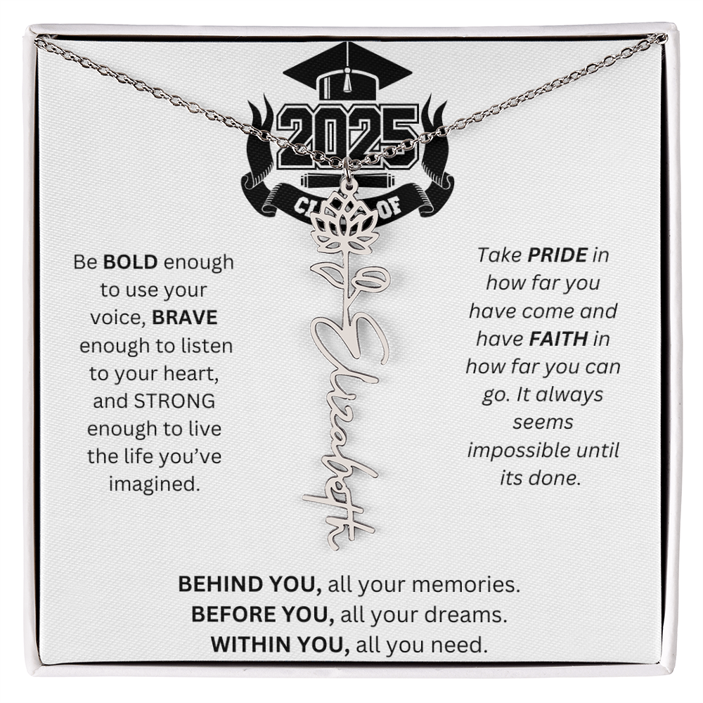 2025 Graduation Gift - Flower Name Necklace 3