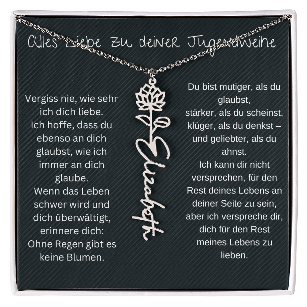 Geburtsblumen Namenskette 1