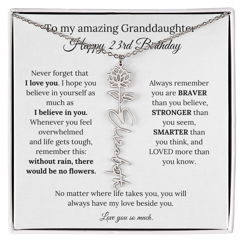 Happy 23rd Birthday Gift for Granddaughter
