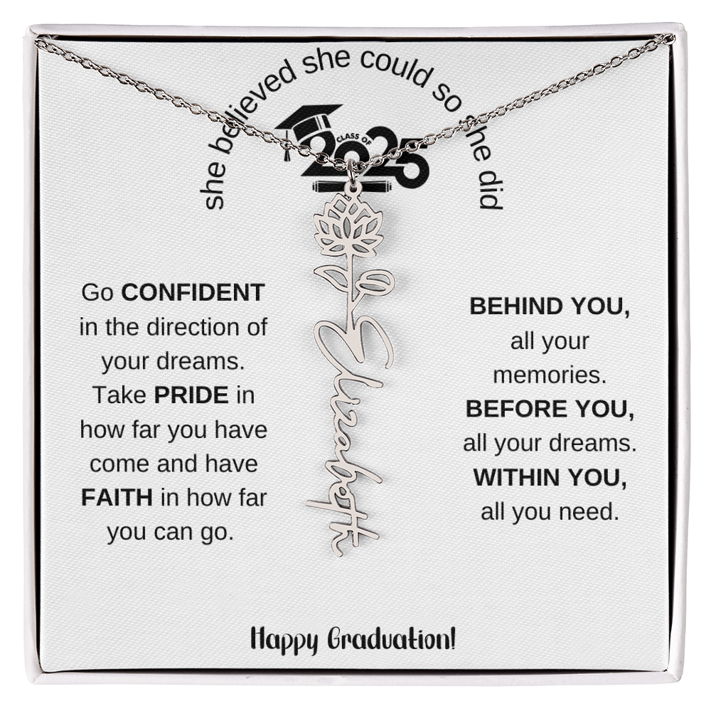 2025 Graduation Gift - Flower Name Necklace 5
