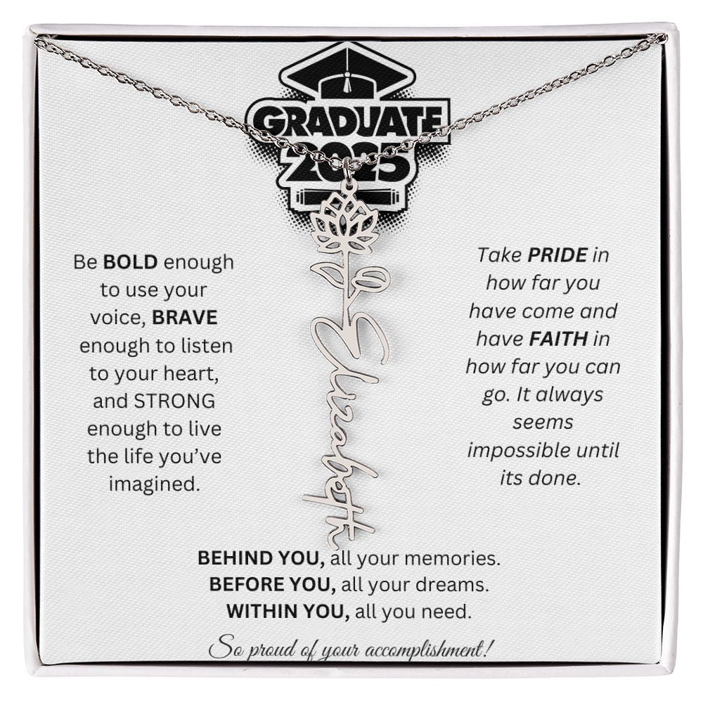 2025 Graduation Gift - Flower Name Necklace 2