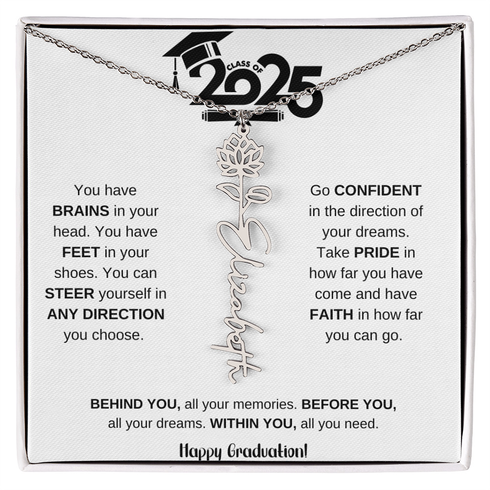 2025 Graduation Gift - Flower Name Necklace 7