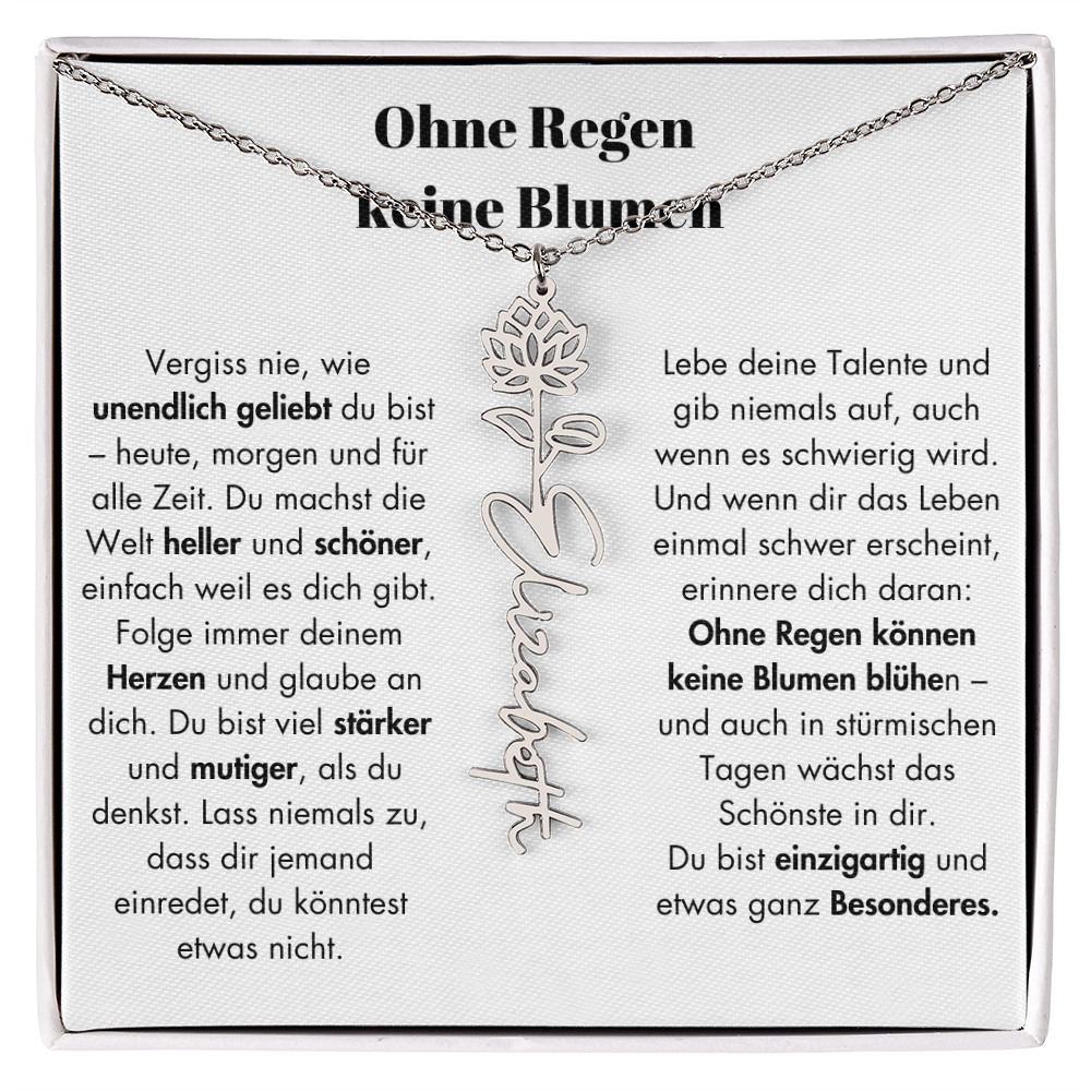 Weihnachtsgeschenk Schmuckkarte mit Spruch unendlich geliebt Mutmacher Hoffnung Liebe Geschenkidee