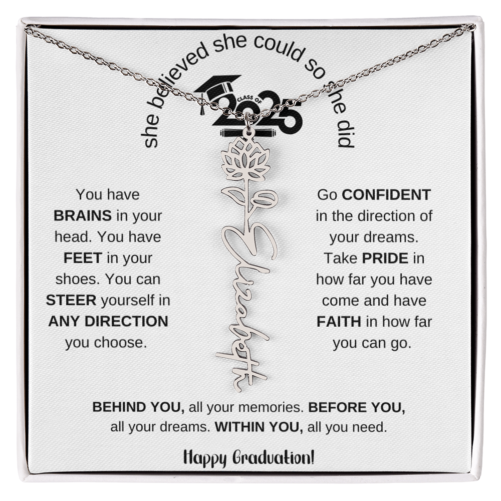 2025 Graduation Gift - Flower Name Necklace 6