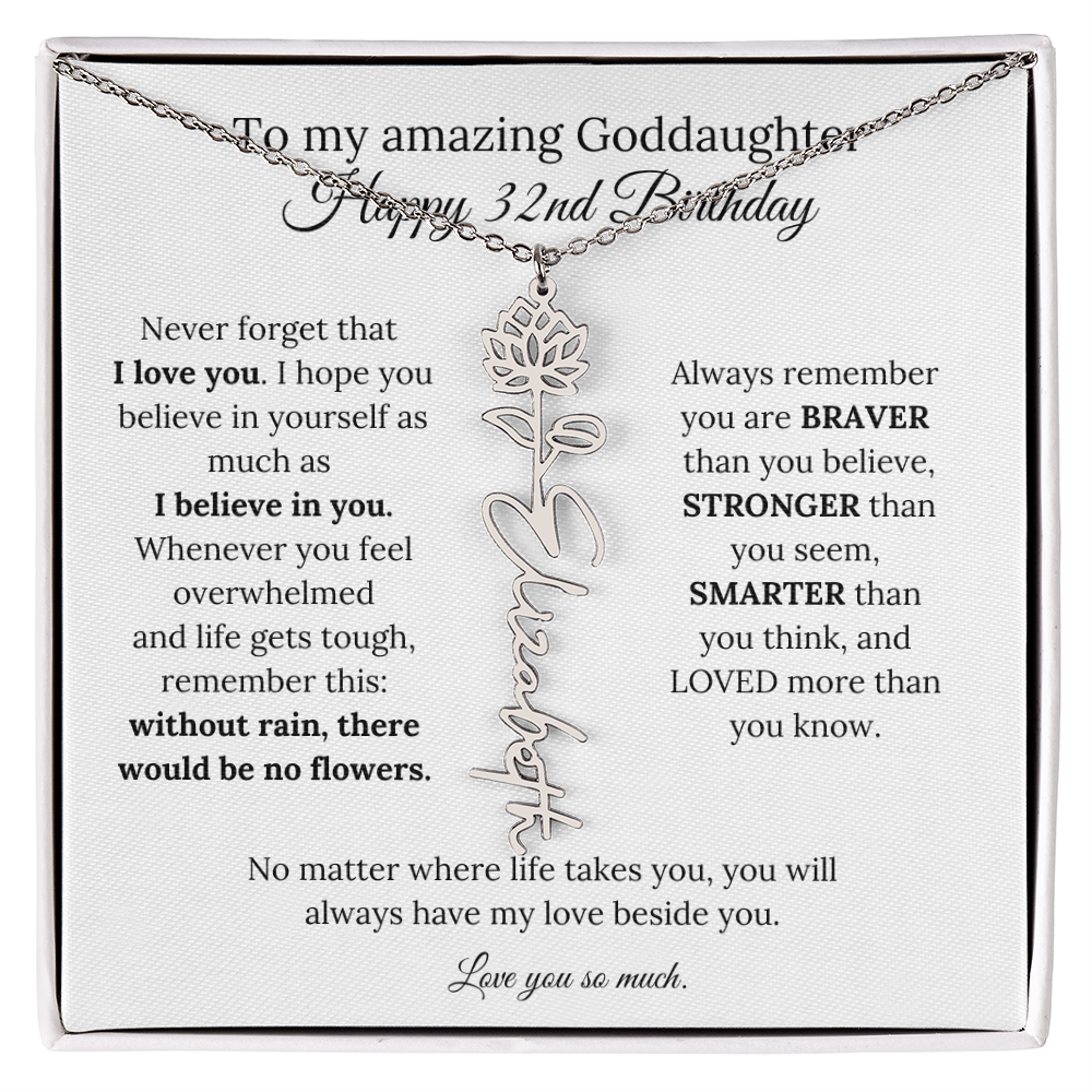 Happy 32nd Birthday Gift for Goddaughter