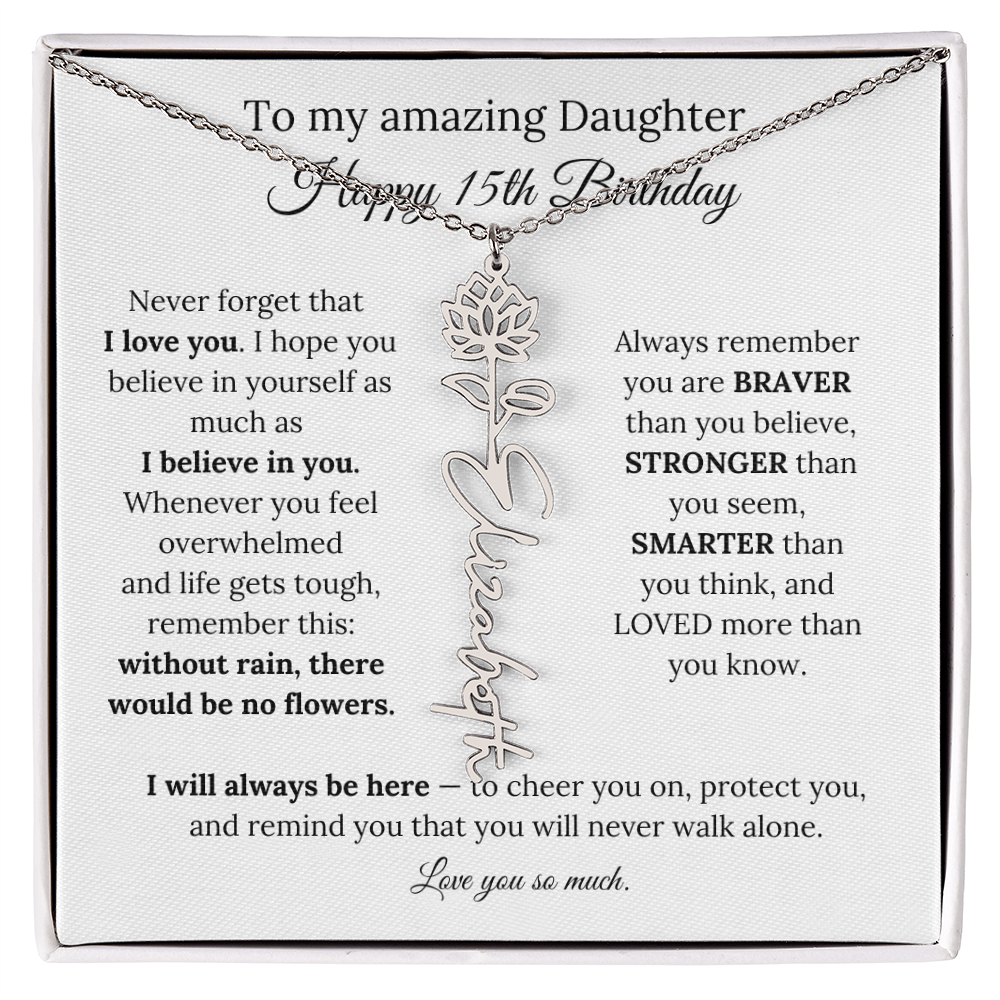 Happy 15th Birthday Gift for Daughter