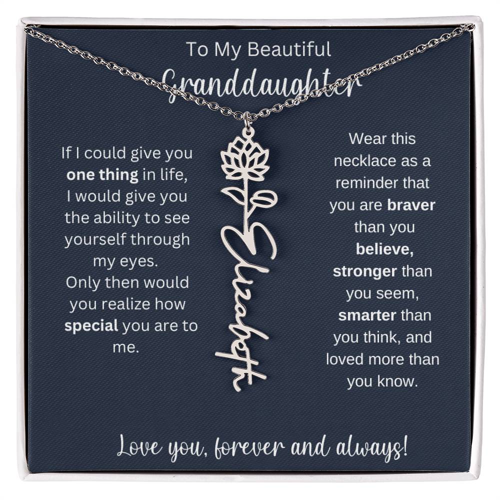 Granddaughter Personalized Christmas Gift