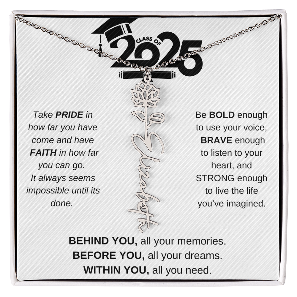 2025 Graduation Gift - Flower Name Necklace 4
