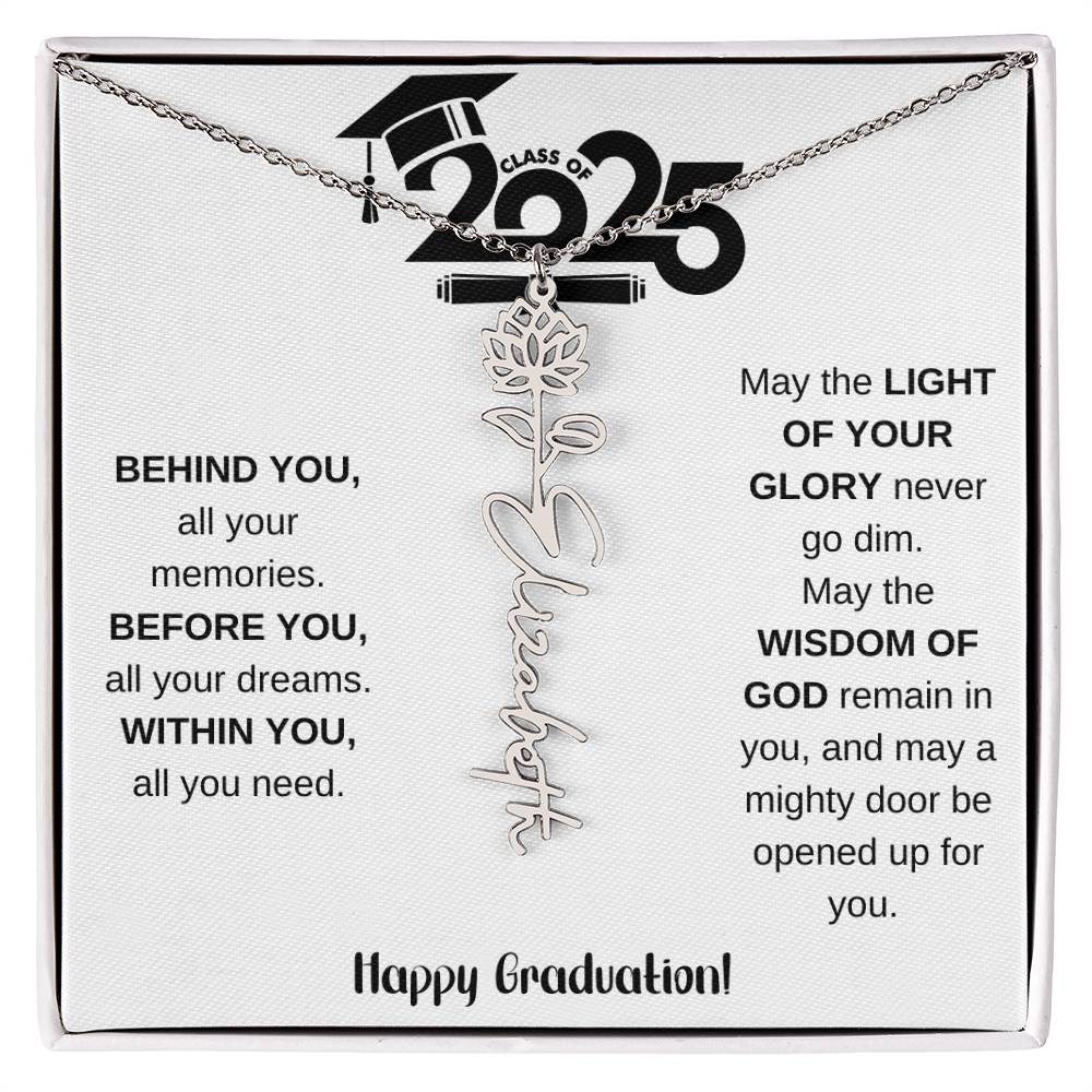 2025 Graduation Gift - Flower Name Necklace 8