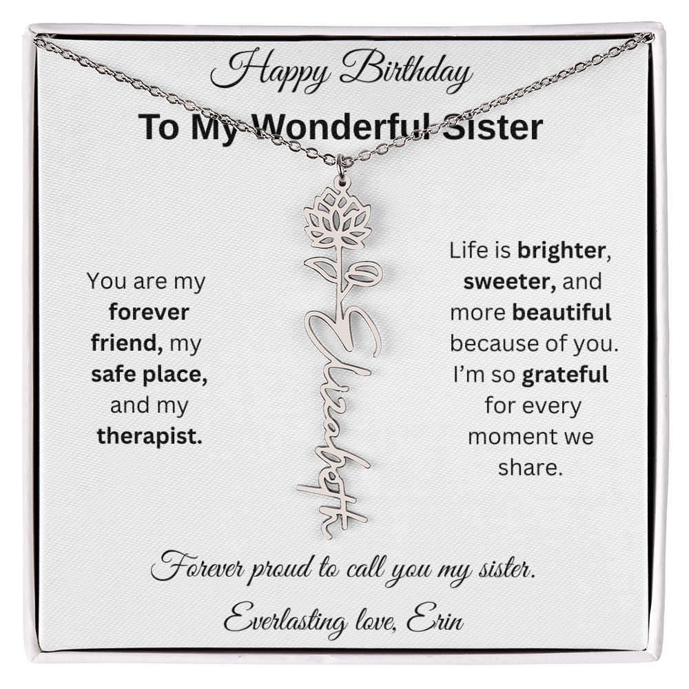 Custom Erin Birthflower