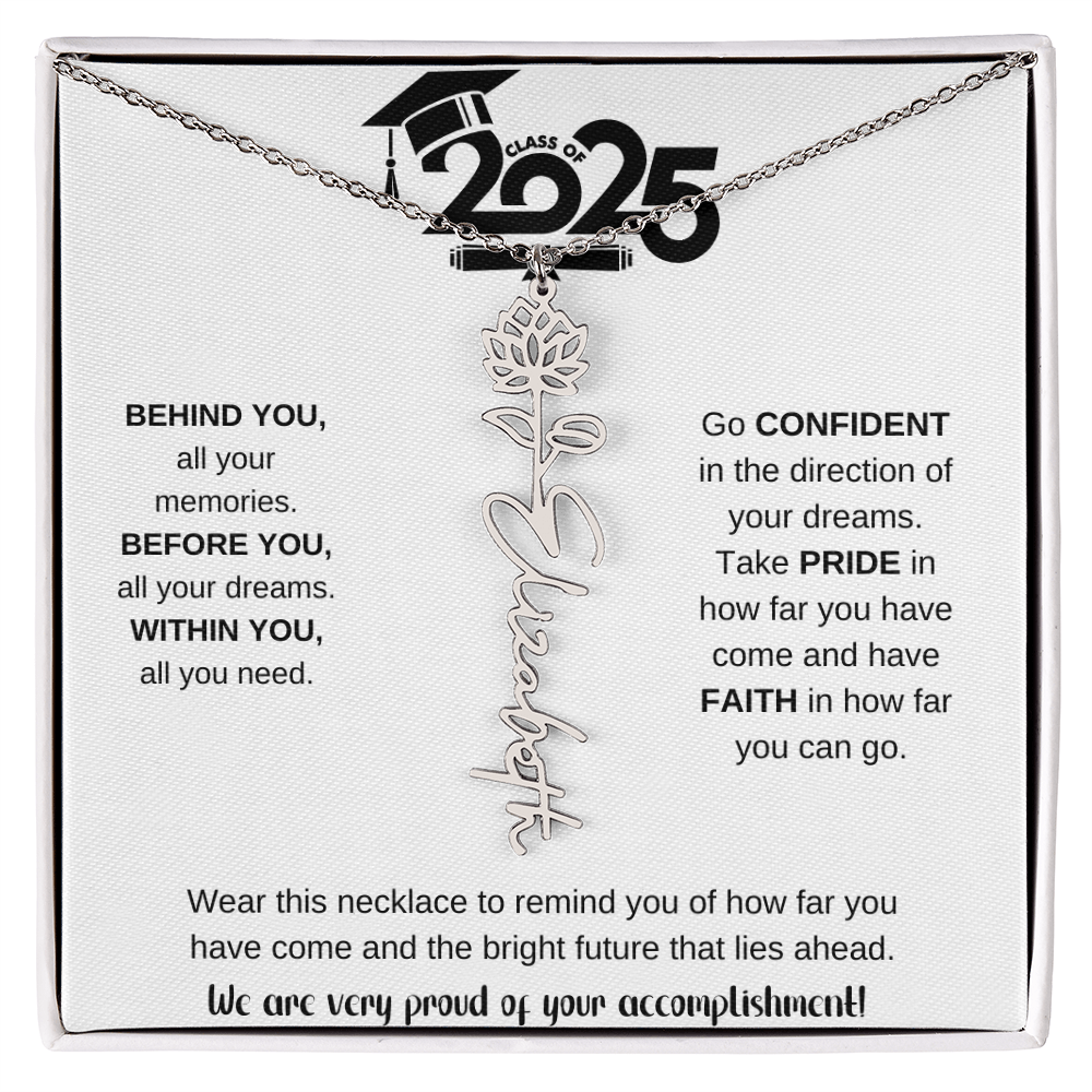 2025 Graduation Gift - Flower Name Necklace 9