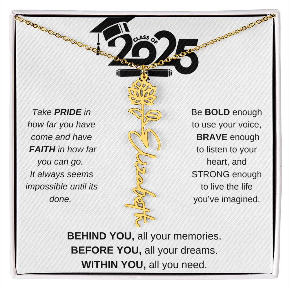 2025 Graduation Gift - Flower Name Necklace 4