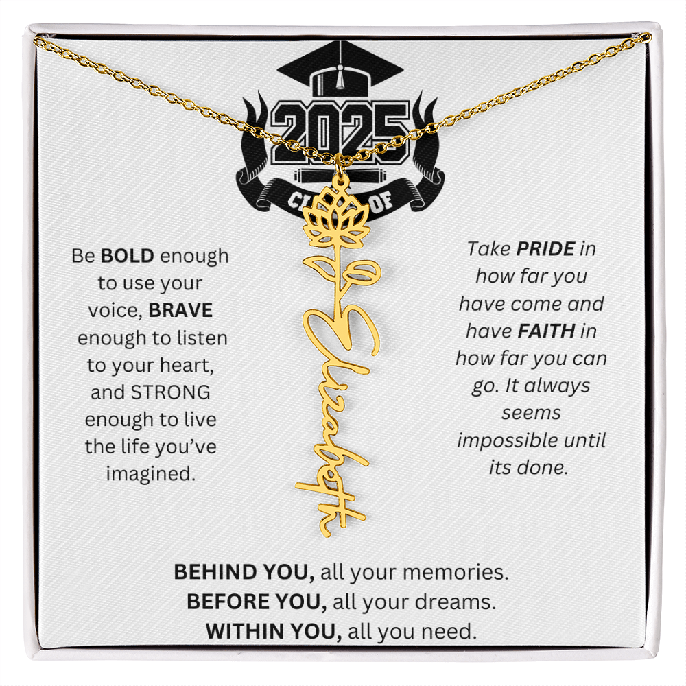 2025 Graduation Gift - Flower Name Necklace 3