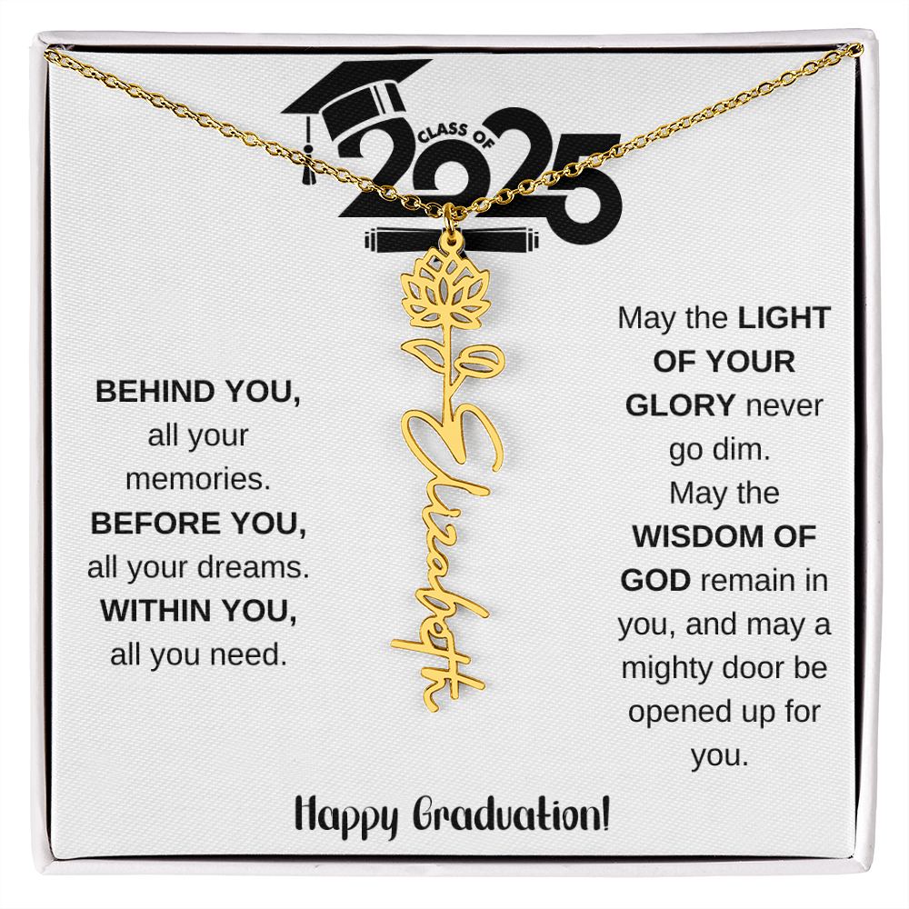 2025 Graduation Gift - Flower Name Necklace 8