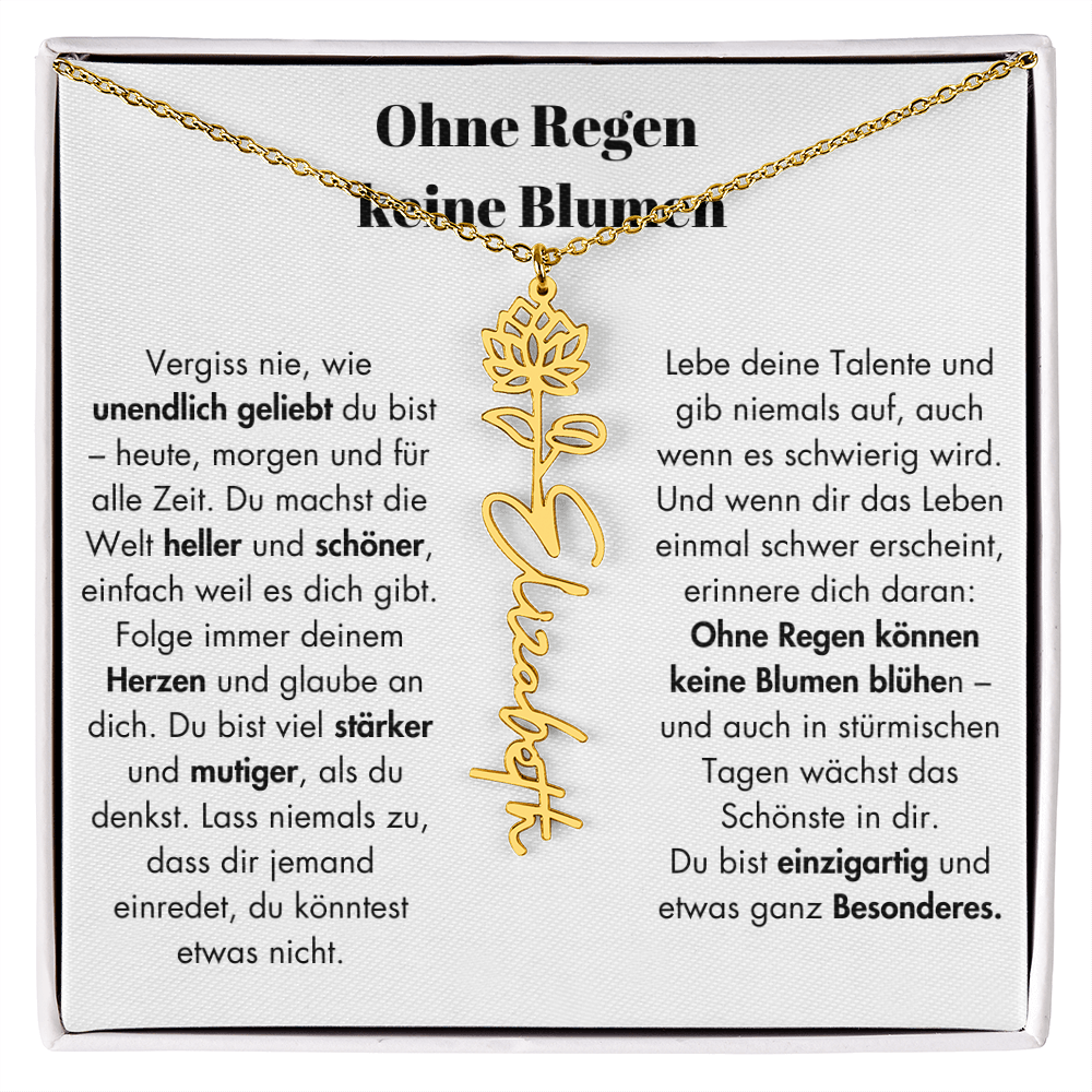 Weihnachtsgeschenk Schmuckkarte mit Spruch unendlich geliebt Mutmacher Hoffnung Liebe Geschenkidee