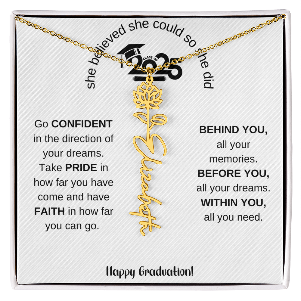 2025 Graduation Gift - Flower Name Necklace 5