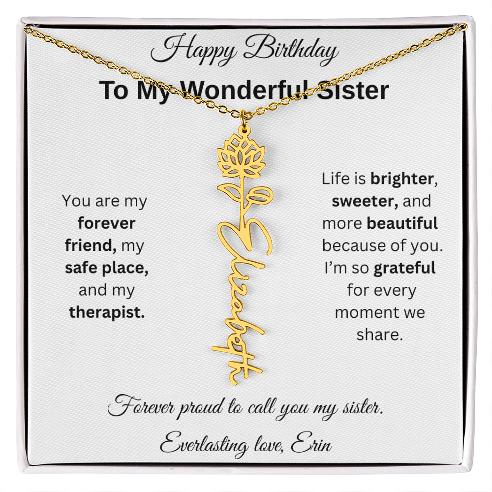 Custom Erin Birthflower
