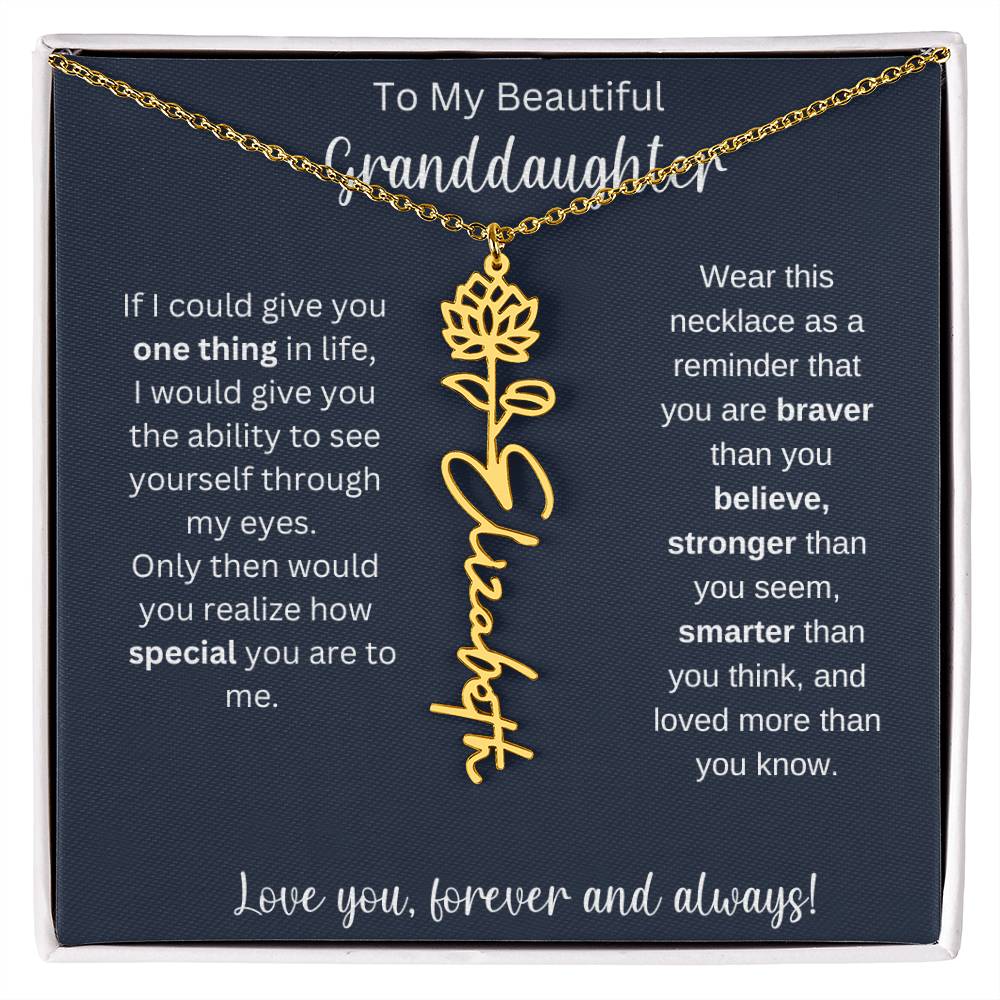 Granddaughter Personalized Christmas Gift