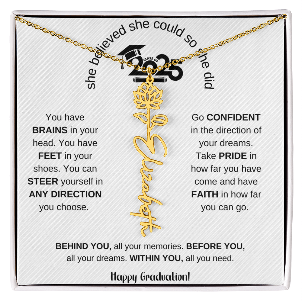 2025 Graduation Gift - Flower Name Necklace 6
