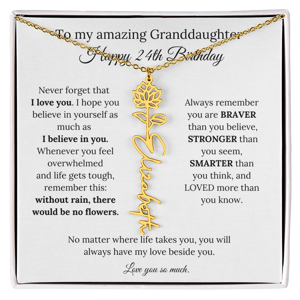 Happy 24th Birthday Gift for Granddaughter