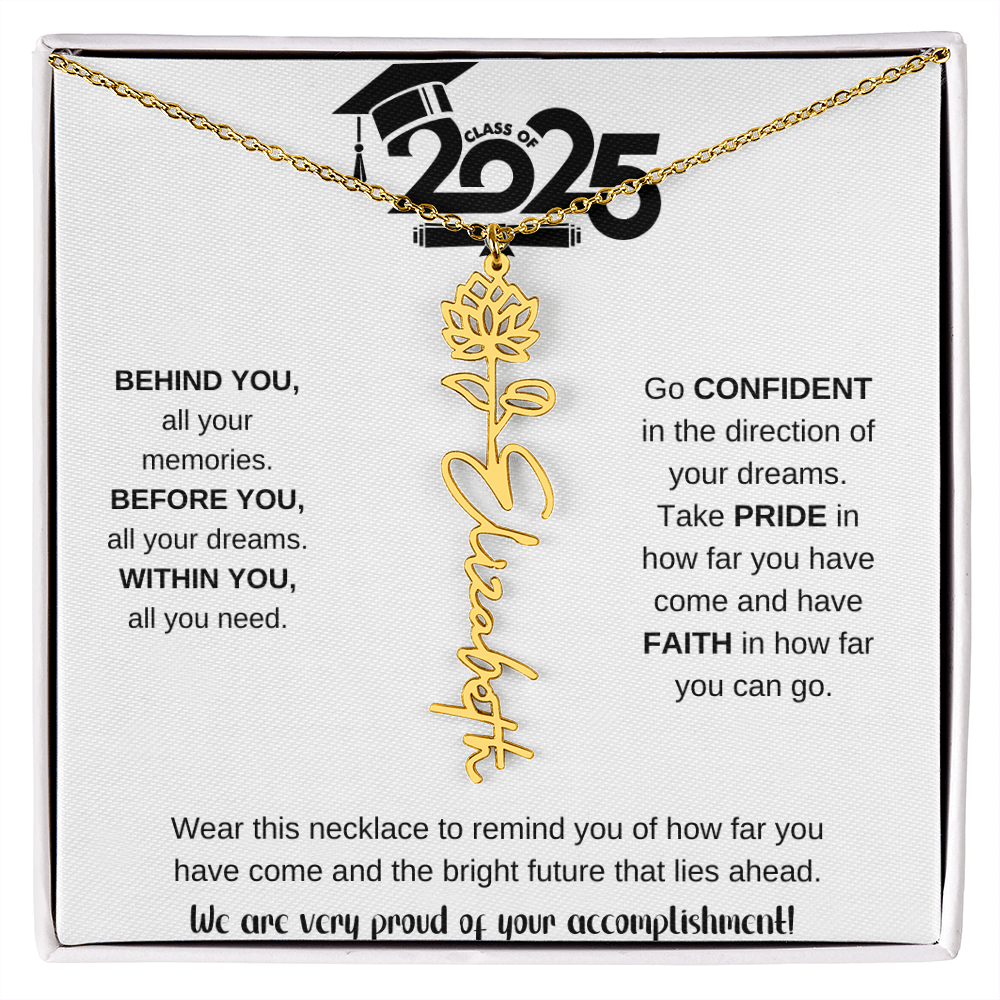 2025 Graduation Gift - Flower Name Necklace 9