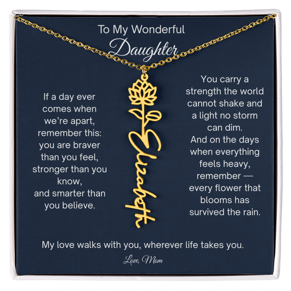 Personalized  Daughter Necklace from Mom
