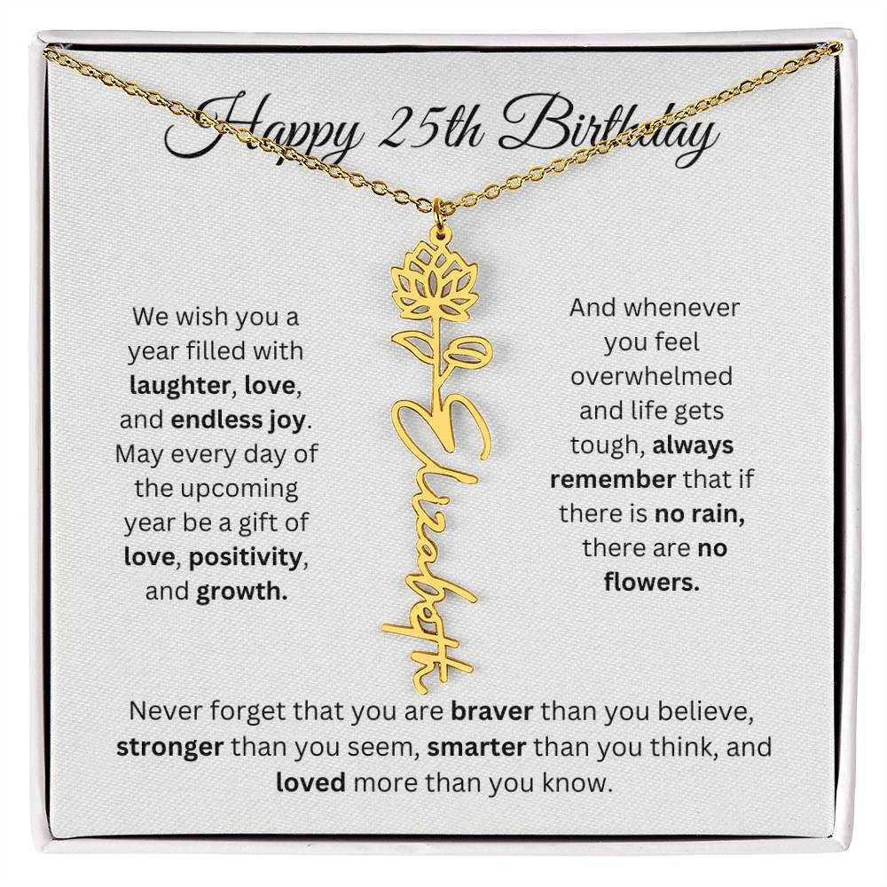We Wish You - Happy 25th Birthday