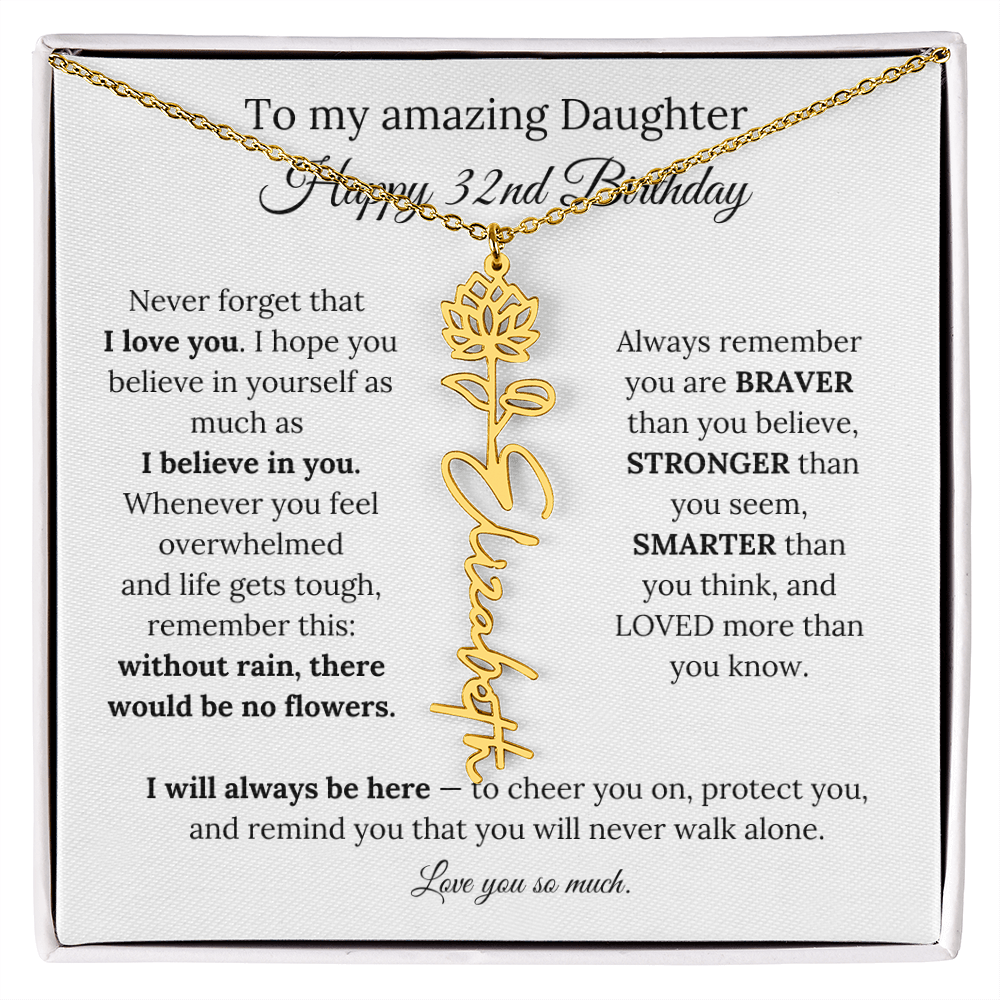 Happy 32nd Birthday Gift for Daughter
