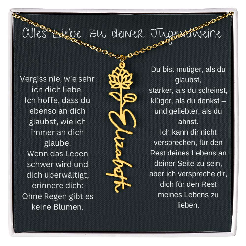 Geburtsblumen Namenskette 1