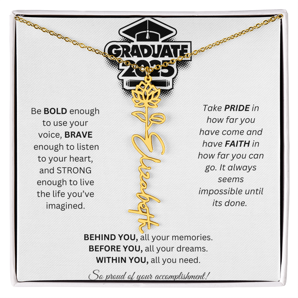 2025 Graduation Gift - Flower Name Necklace 2