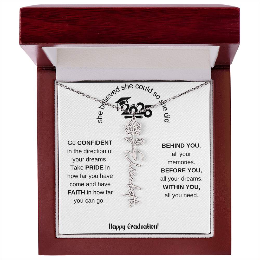 2025 Graduation Gift - Flower Name Necklace 5