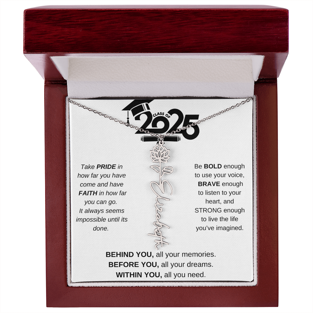 2025 Graduation Gift - Flower Name Necklace 4