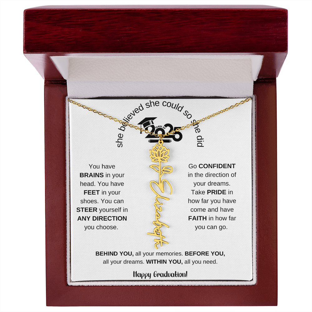 2025 Graduation Gift - Flower Name Necklace 6